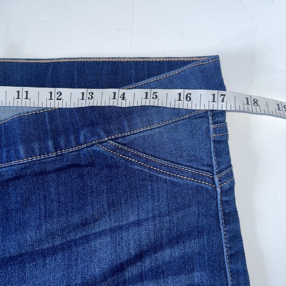 ALTAR'D STATE Woman's Large Pull on Soft Flared Jeggings Mid Wash Stretchy - Picture 12 of 14